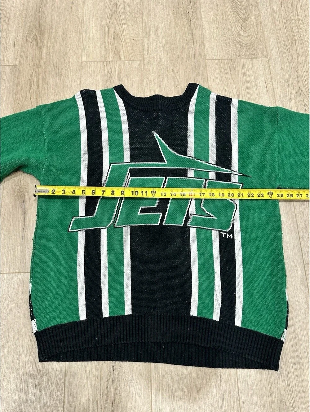 Vintage New Jersey Jets Sweater Mens Large Multicolor Football NFL